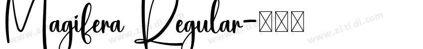 Magifera Regular字体转换